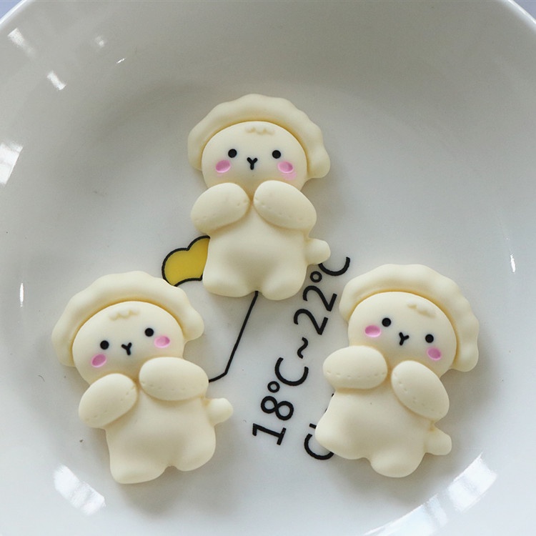 Bộ 10 Vật Liệu Cabochon Thủ Công Hình Động Vật Hoạt Hình