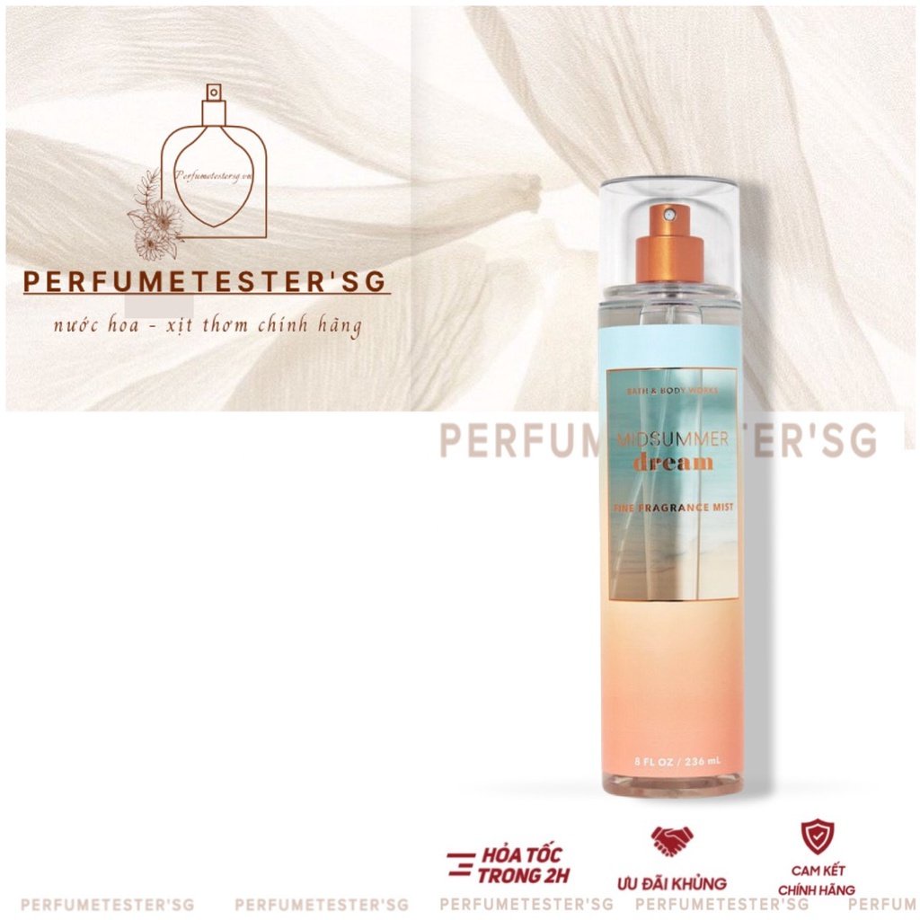 Xịt thơm body mist Bath and Body Works mùi MIDSUMMER DREAM -𝒑𝒆𝒓𝒇𝒖𝒎𝒆𝒕𝒆𝒔𝒕𝒆𝒓