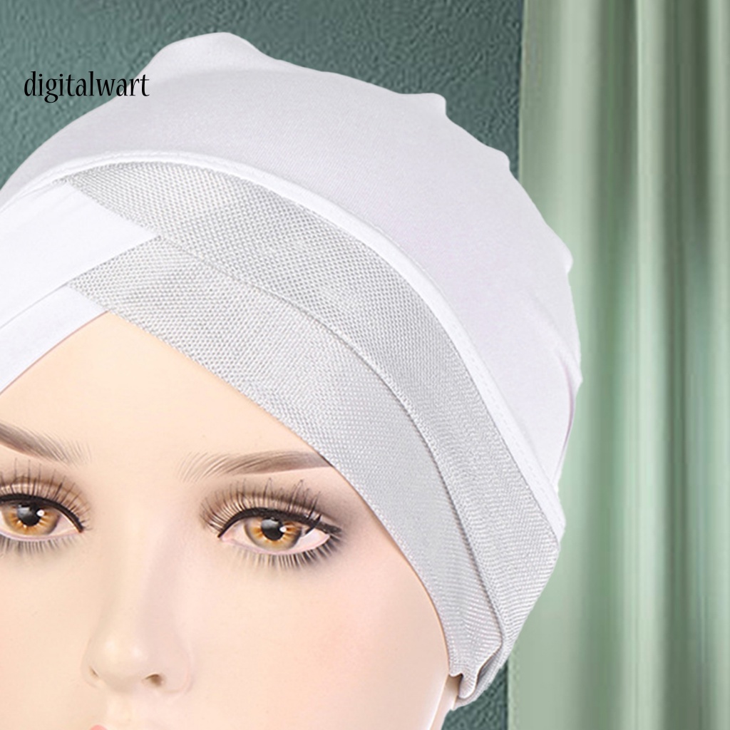 Kỹ Thuật Số| Mũ Trùm Đầu Thiết Kế Đan Chéo Gọn Nhẹ Co Giãn Thời Trang Cho Nữ
