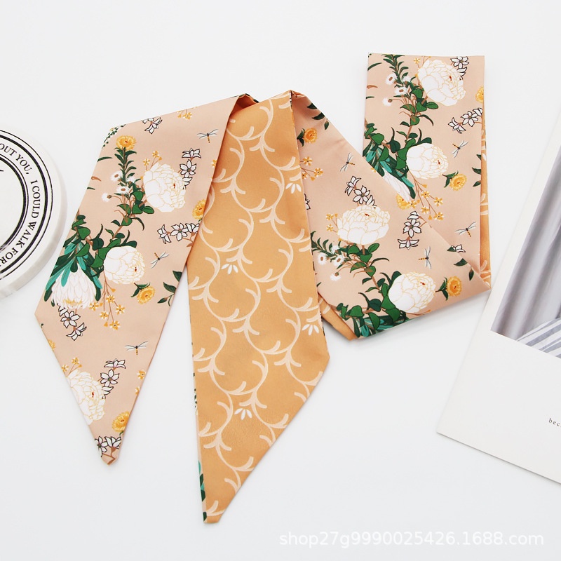 Băng Đô Cài Tóc Đính Nơ Họa Tiết Hoa Đa Năng Xinh Xắn