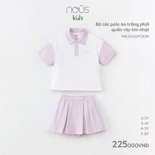 Bộ quần áo lửng cộc nous kid 2023 cho bé trai bé gái từ 2-3 tuổi đến 5-6 tuổi