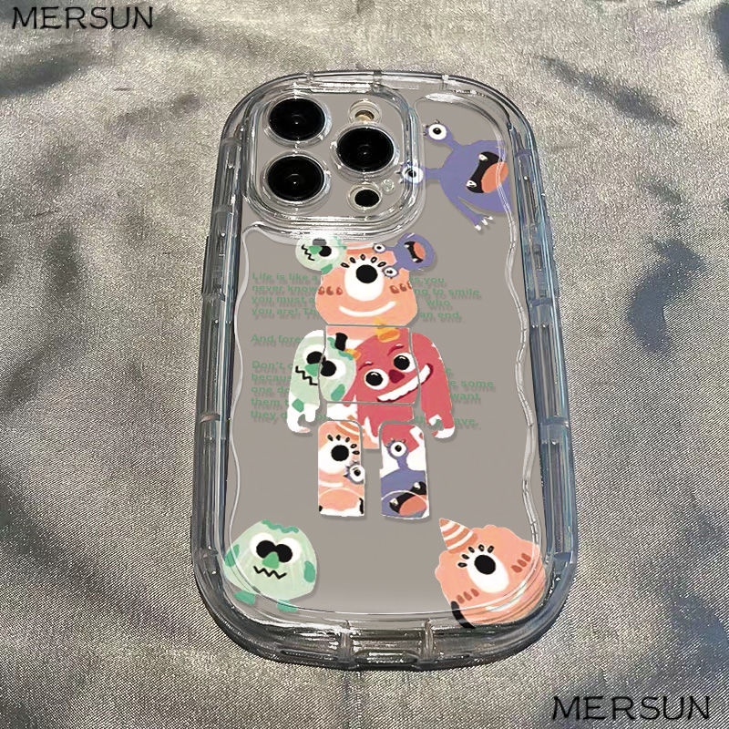 ✅Ốp Điện Thoại Dẻo Trong Suốt Họa Tiết Hoạt Hình Gấu Violent Chống Sốc Cho Iphone14 Xr promax13 12 78p11 xs