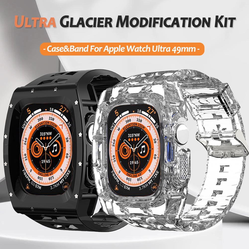 Dây Đeo TPU + Vỏ Bảo Vệ Cho iWatch Ultra 49mm 49mm