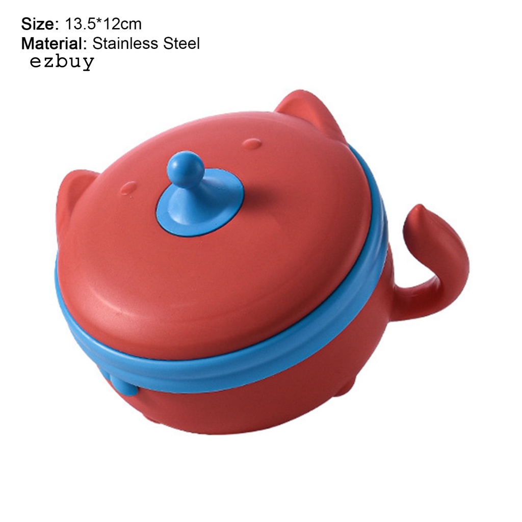 Bát Ăn 400ML Hình Hoạt Hình Thân Thiện Với Môi Trường Có Giác Hút Giúp Bé Phát Triển