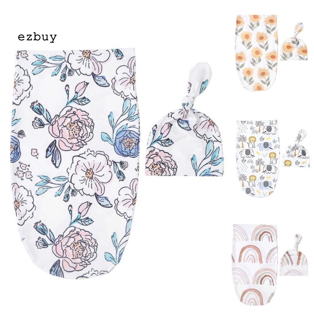 1 Bộ Túi Ngủ Kèm Mũ Siêu Mềm Dễ Lau Chùi Thời Trang Cho Bé Sơ Sinh