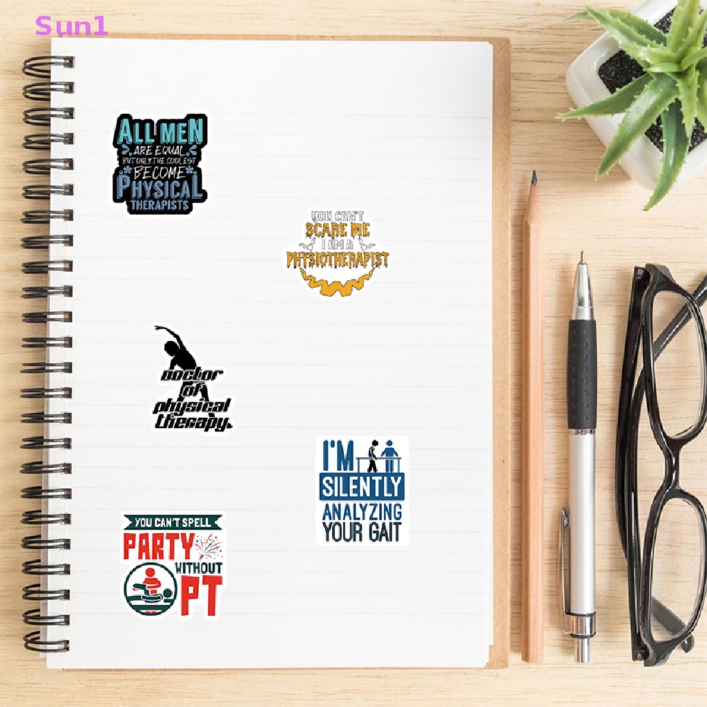 Set 50 Miếng Dán Chống Nước Trang Trí Sổ Tay DIY