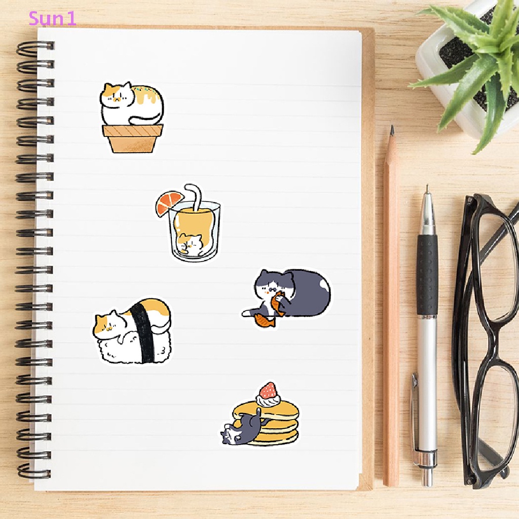 Set 50 Nhãn Dán Hoạt Hình Graffiti Trang Trí Xe Hơi / Xe Máy / Laptop