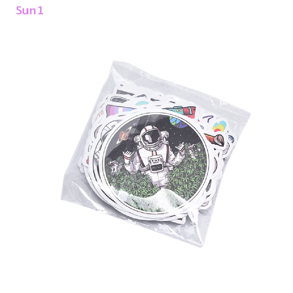 Bộ 50 Miếng Dán Graffiti Sun1 &gt; 50 Chống Thấm Nước Hình Phi Hành Gia Dùng Trang Trí Ván Trượt / Laptop / Vali DIY