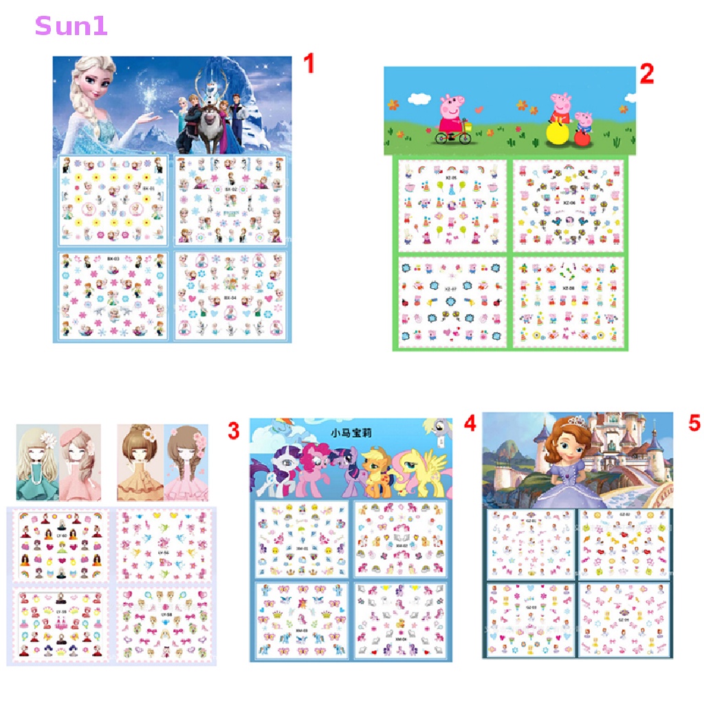 1 Bộ Sticker Dán Móng Nghệ Thuật Thiết Kế Hỗn Hợp Sun1 >