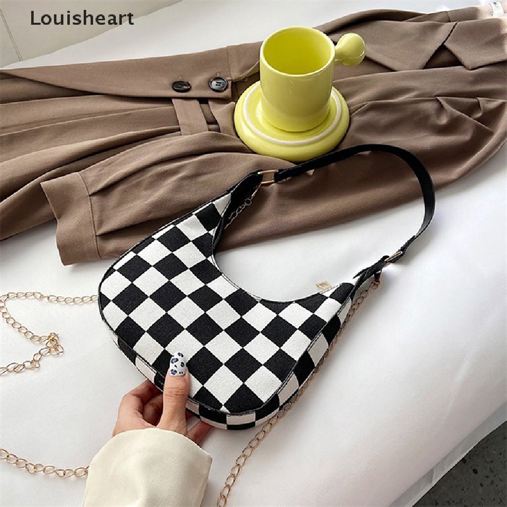 Túi Đeo Chéo Louisheart Bằng Da PU Mỏng Họa Tiết Da Báo Phối Dây Xích Thời Trang Cho Nữ