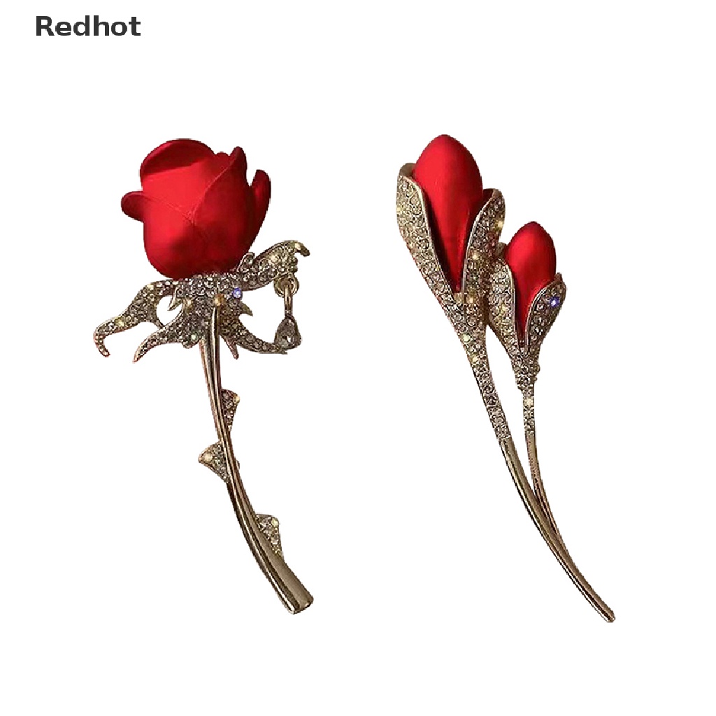 &lt; Redhot &gt; Ghim Cài Áo Hình Hoa Hồng Đỏ Dành Cho Nữ