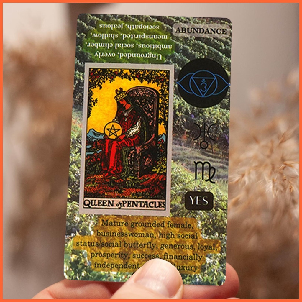 Bộ Thẻ Bài Tarot Oracle Cung Hoàng Đạo Bí Ẩn Bằng Tiếng Anh