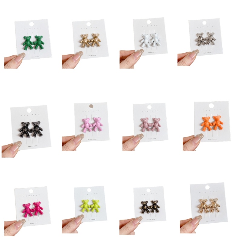 Wmmb Nút Cài Thắt Lưng Quần Jean Không Đường May Tức Thì Hình Gấu