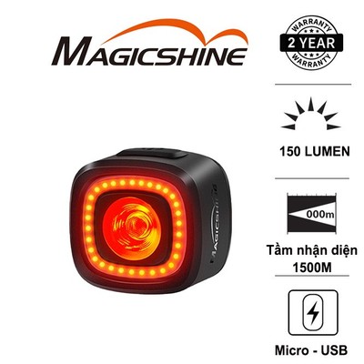 [BẢO HÀNH 2 NĂM 1 ĐỔI 1] Đèn hậu xe đạp MAGICSHINE SEEMEE 150 độ sáng 150 lumen tầm nhận diện 1.500m