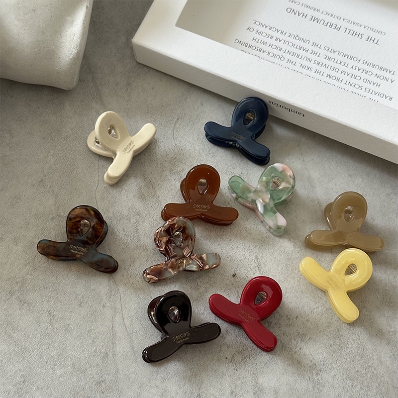 Kẹp Tóc Mini Hình Chữ Thập Nhiều Màu Sắc Phong Cách Hàn Quốc Dễ Thương 4cm