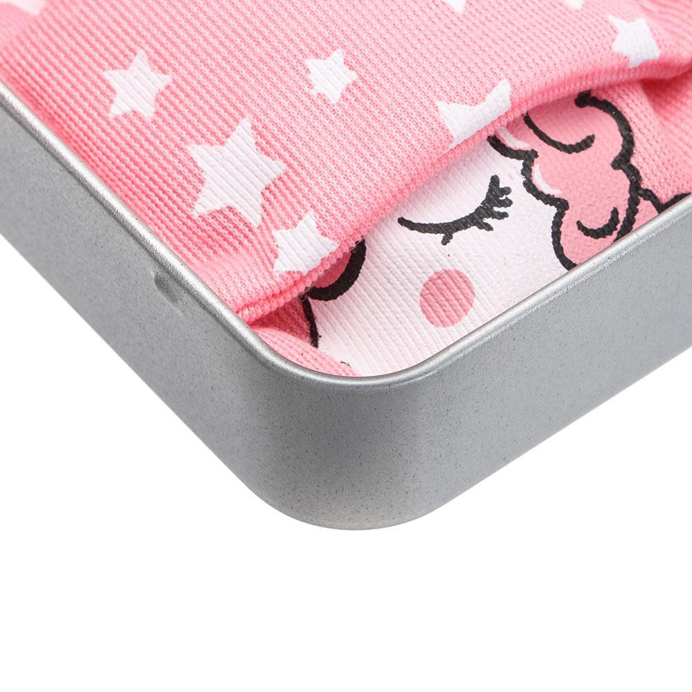 CHOOKEY Thú Nhồi Bông Hình Chú Gấu Trong Hộp Thiếc Đáng Yêu