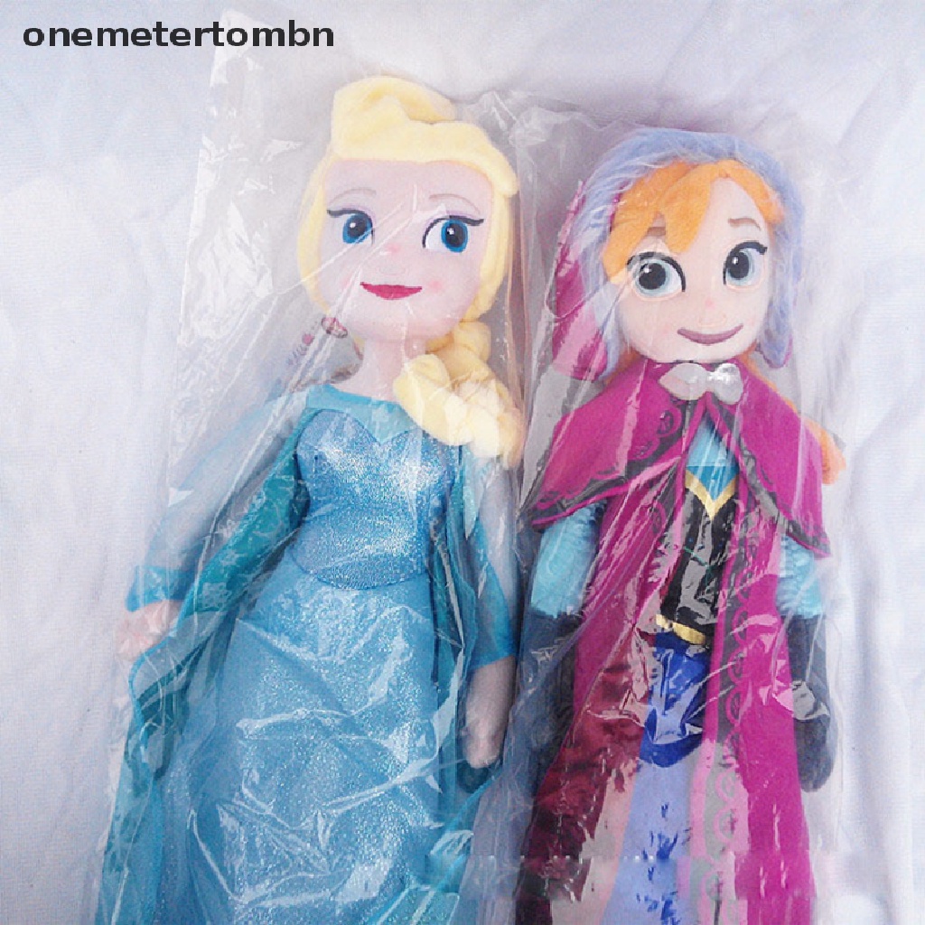 1 Búp Bê Nhồi Bông Công Chúa Anna Elsa Kích Thước 30 / 40 / 46 / 50CM