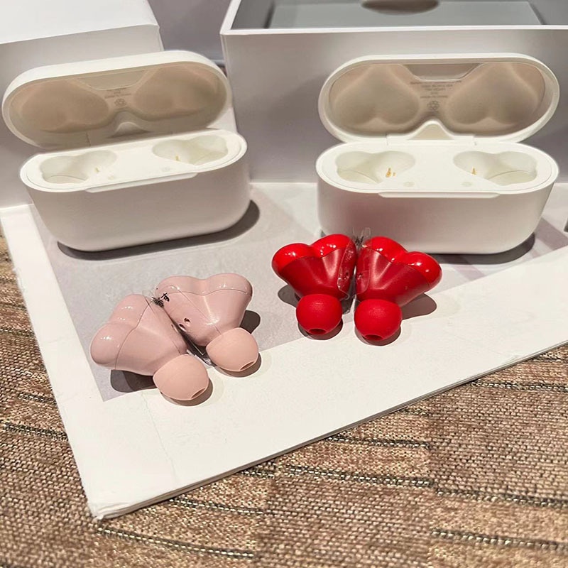 Tai Nghe Bluetooth 2023 Âm Thanh HiFi Hình Trái Tim Màu Hồng / Tím Dễ Thương Chất Lượng Cao Phong Cách Nhật Bản Thích Hợp Làm Quà Tặng Sinh Nhật Cho