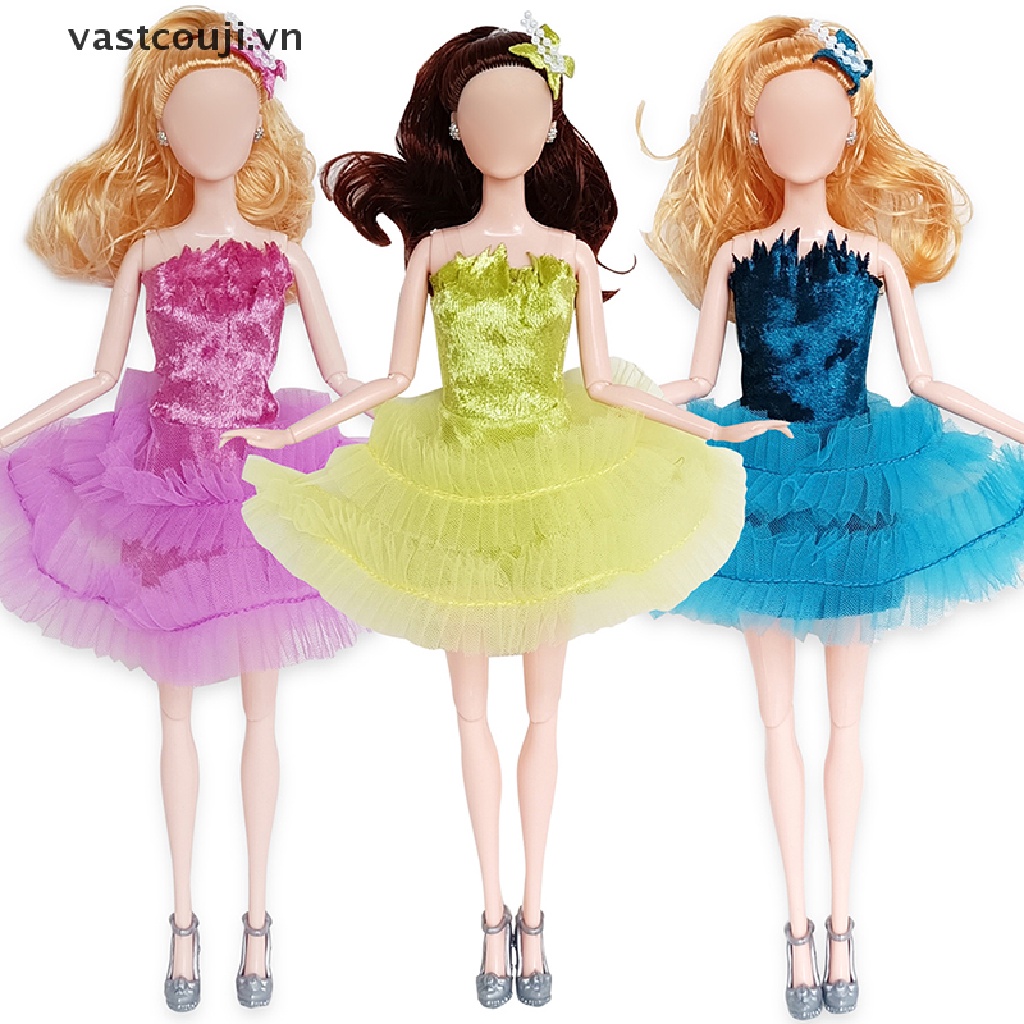 1 Bộ Đầm Thời Trang Xinh Xắn Dành Cho Búp Bê VASTJI 30CM