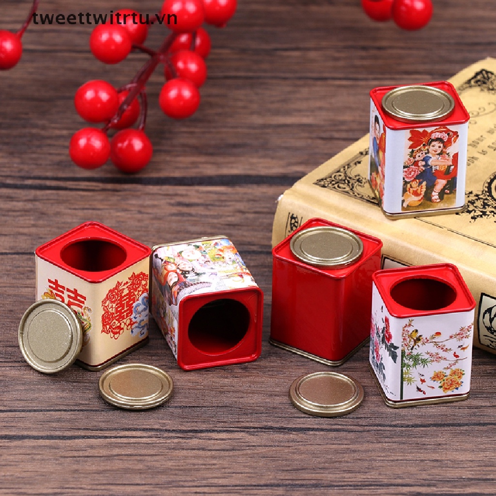 Hộp Đựng Kẹo / Bánh Quy Tỉ Lệ 1: 12 Trang Trí Nhà Búp Bê