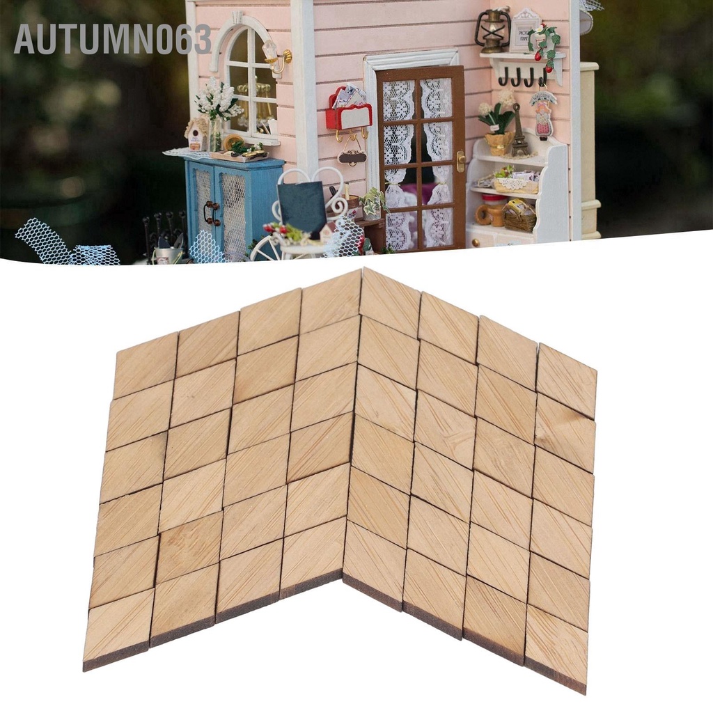 48 Miếng Lót Sàn Nhà Búp Bê 1: 12 Họa Tiết Hình Thoi Vintage