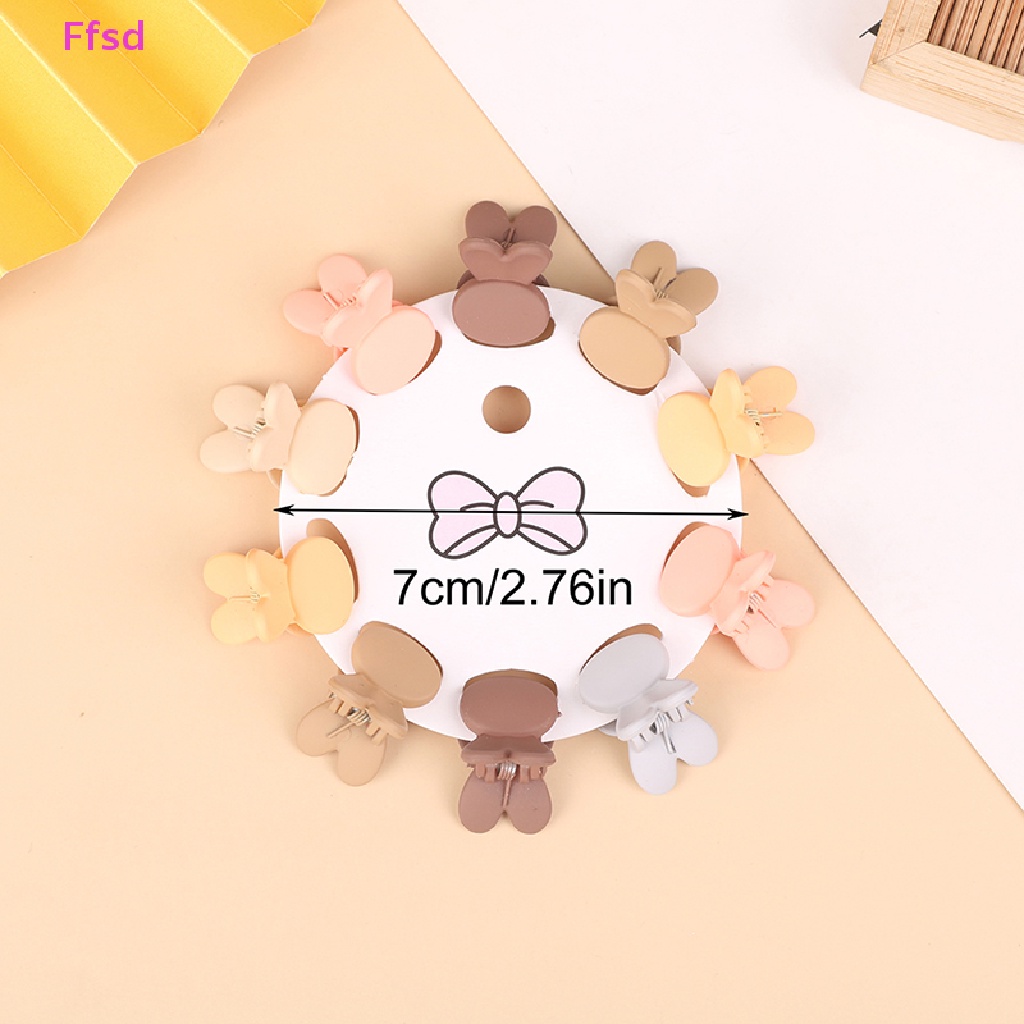 Bộ 10 Kẹp Tóc Càng Cua Nhỏ Hình Bướm / Ngôi Sao Dễ Thương Cho Bé Gái