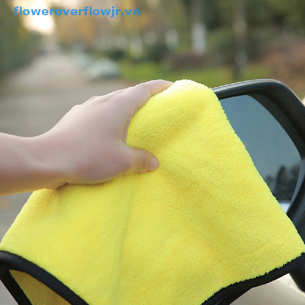 Set 3 Khăn Lau Xe Hơi Bằng Vải Vi Sợi Chất Lượng Cao
