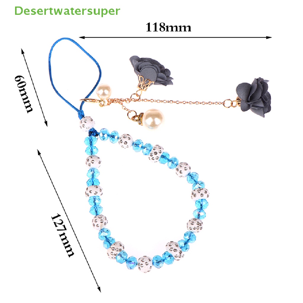 Dây Đeo Điện Thoại / Chìa Khóa / Vòng Tay Chuỗi Hạt Chống Thất Lạc Hình Hoa Xinh Xắn