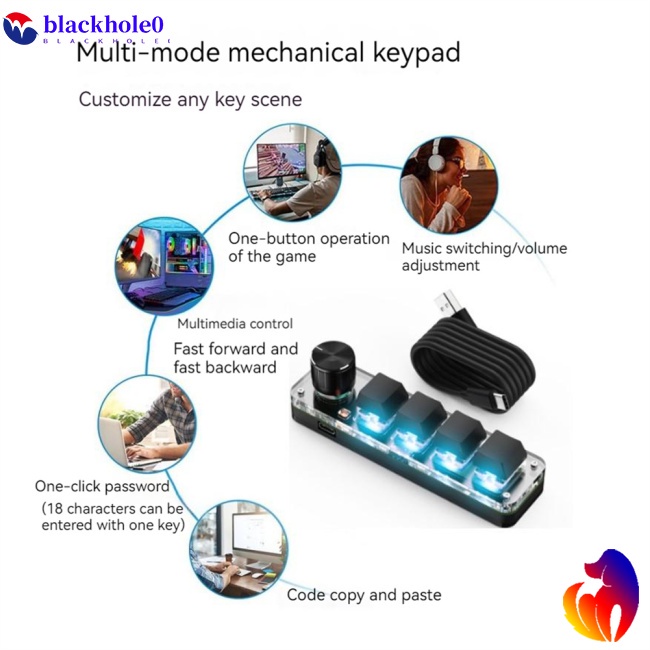 Bàn Phím Cơ Bluetooth Không Dây Mini Dùng Để Chơi Game