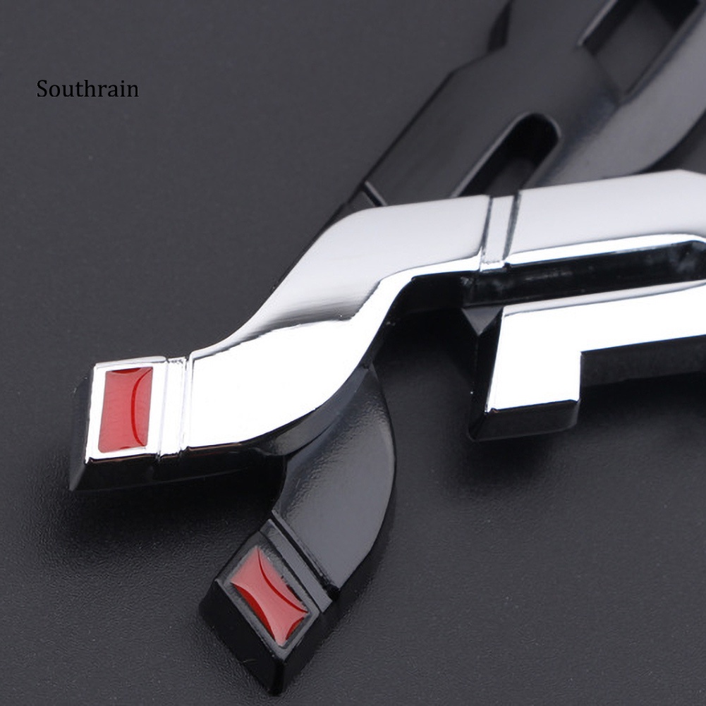 FENDER Miếng Dán Kim Loại 3D Chữ SPORT Trang Trí Xe Hơi