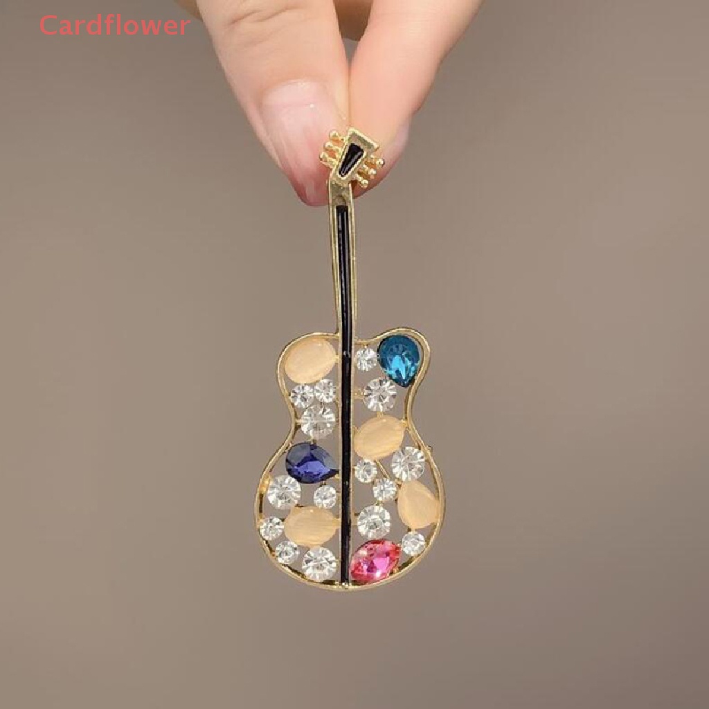 Ghim Cài Áo Hình Đàn Violin Đính Đá Nhân Tạo Thời Trang