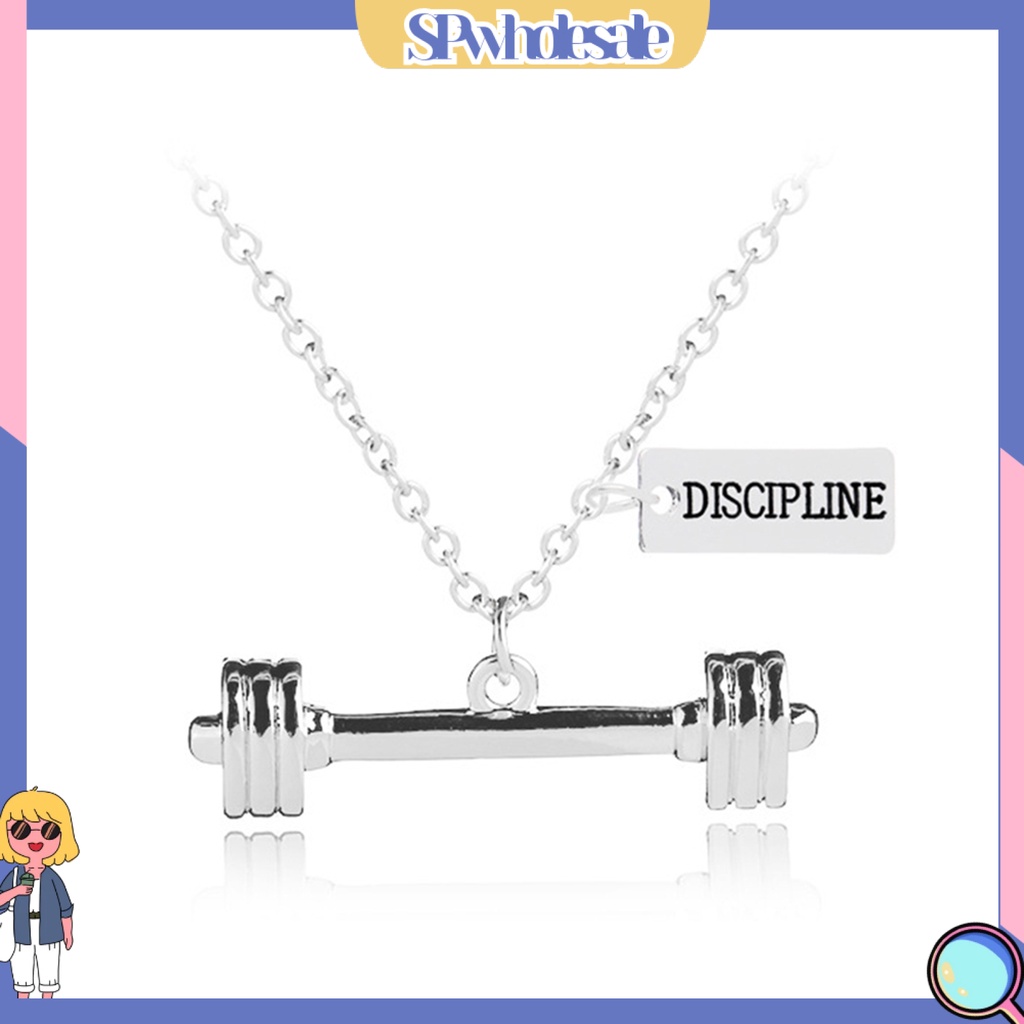 &lt;SPwholesale&gt; Vòng cổ Mặt Hình Quả Tạ Thời Trang Mùa Thu Cho Cặp Đôi