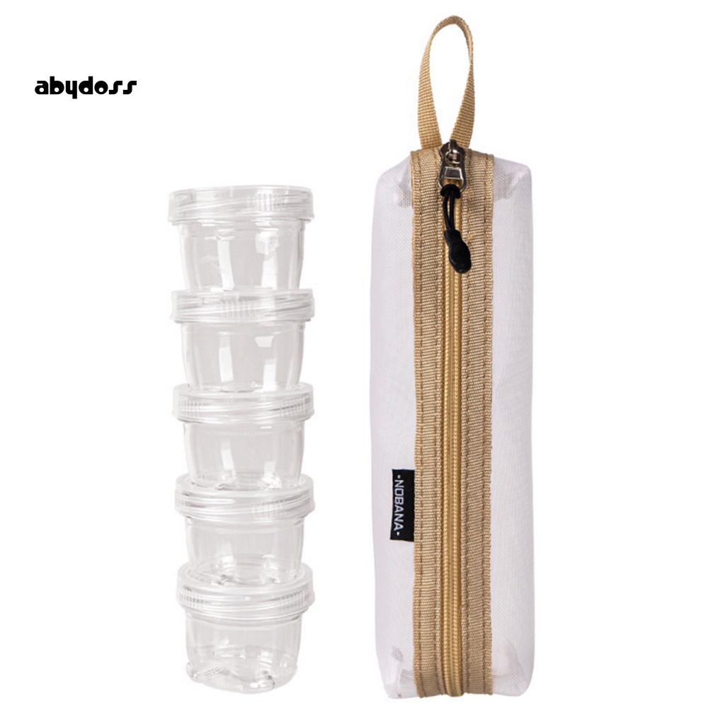 1 Bộ Hộp Đựng Muối Tiêu 2 Màu Trong Suốt Kèm Túi Đựng