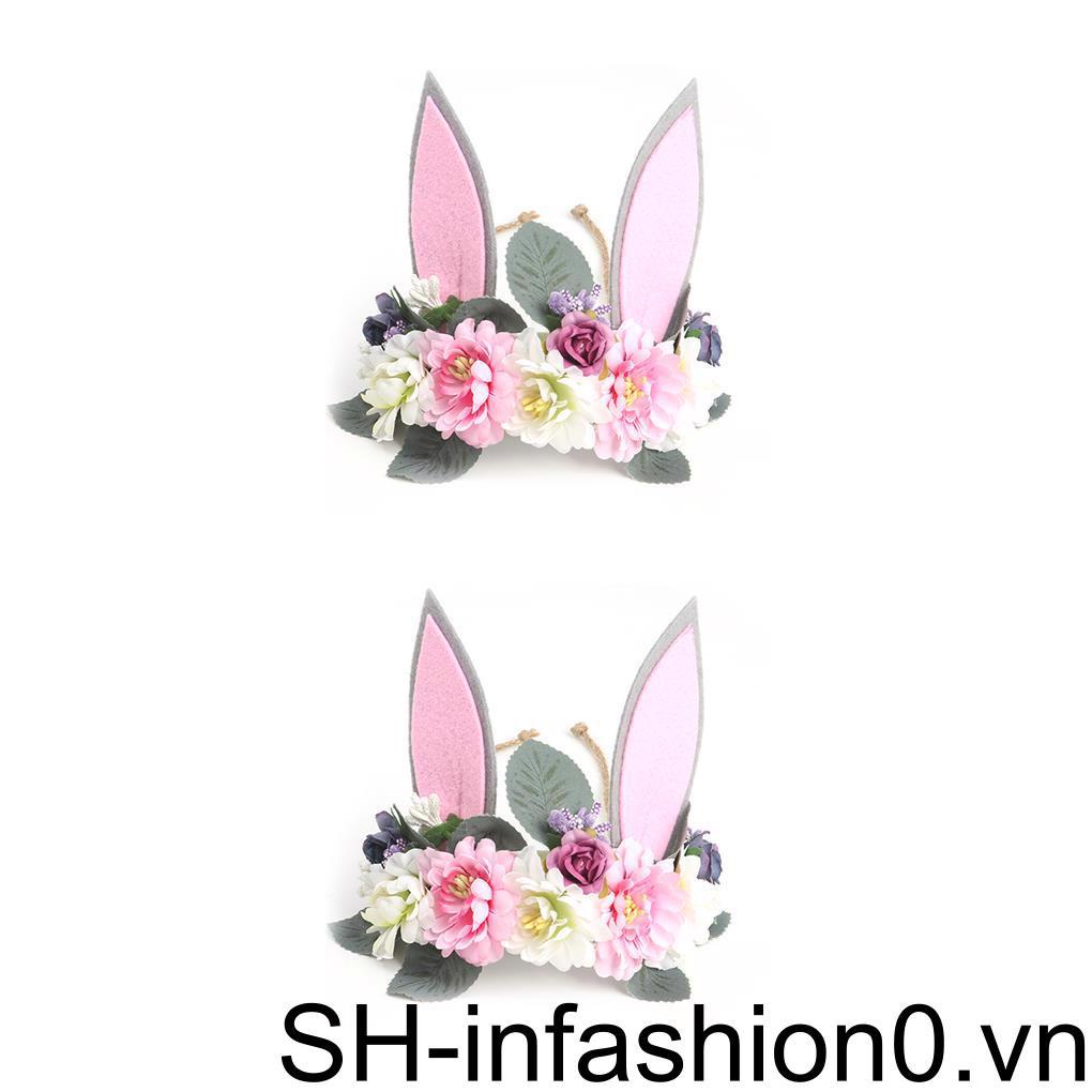 Set 1 / 2 / 3 / 5 Băng Đô Nơ Tai Thỏ Cho Bé Chụp Ảnh