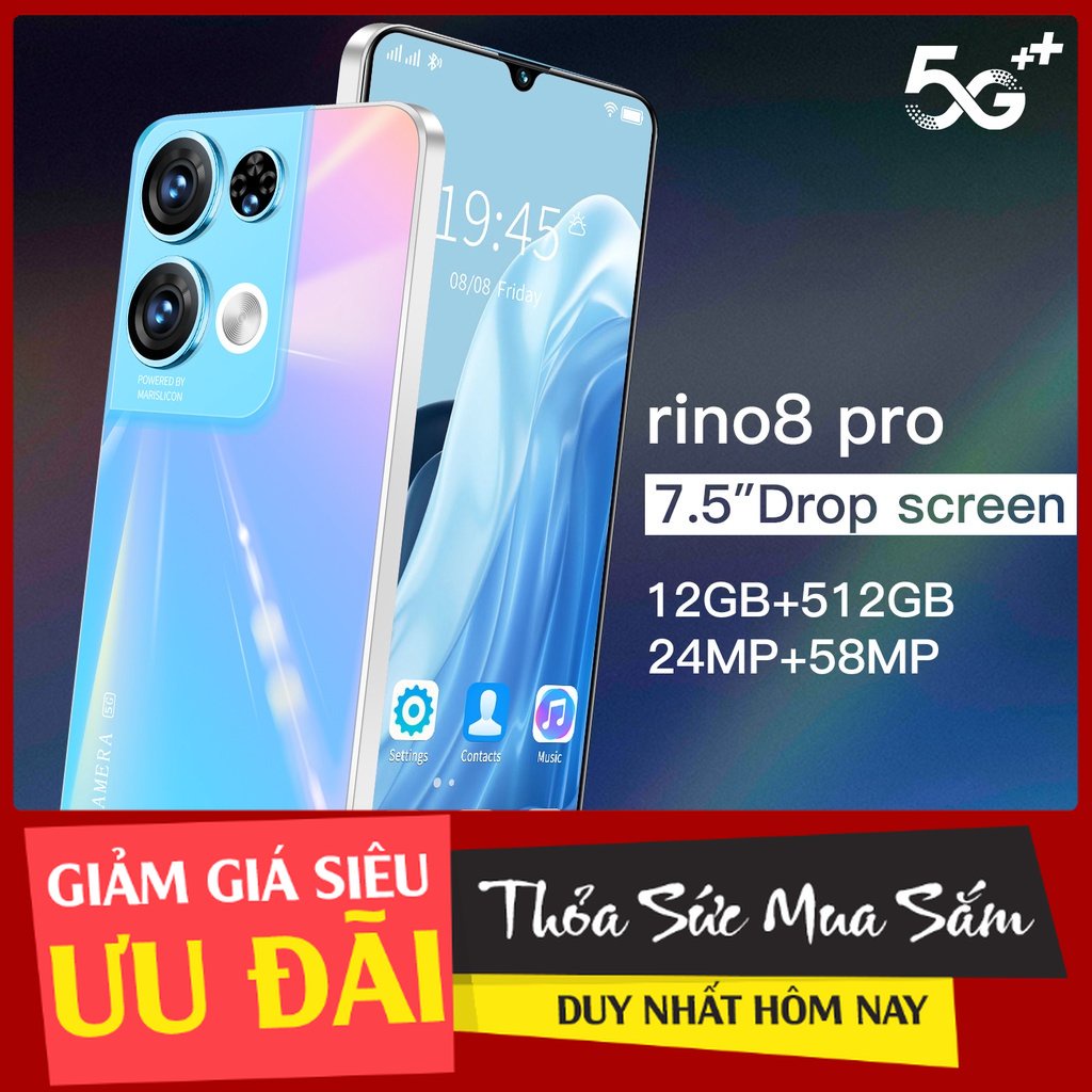 Điện thoại Rino8 pro mới nguyên bản 8+256GB - T.P mobile