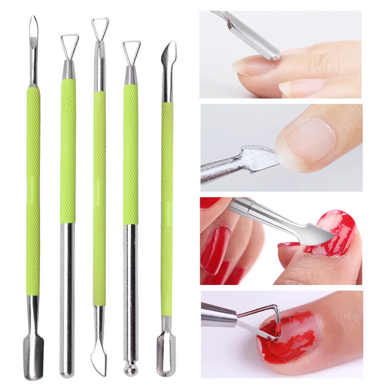 Dụng Cụ Chăm Sóc Móng Ur Sugar Hai Đầu Loại Bỏ Da Chết Bằng Thép Không Gỉ Tiện Lợi