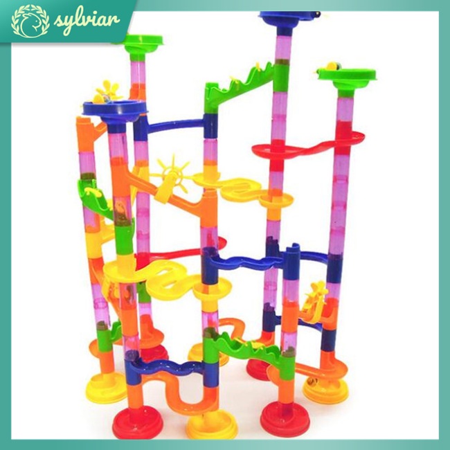 Bộ Đồ Chơi Lắp Ráp Đường Ray Mê Cung 105 Mảnh DIY Dành Cho Bé