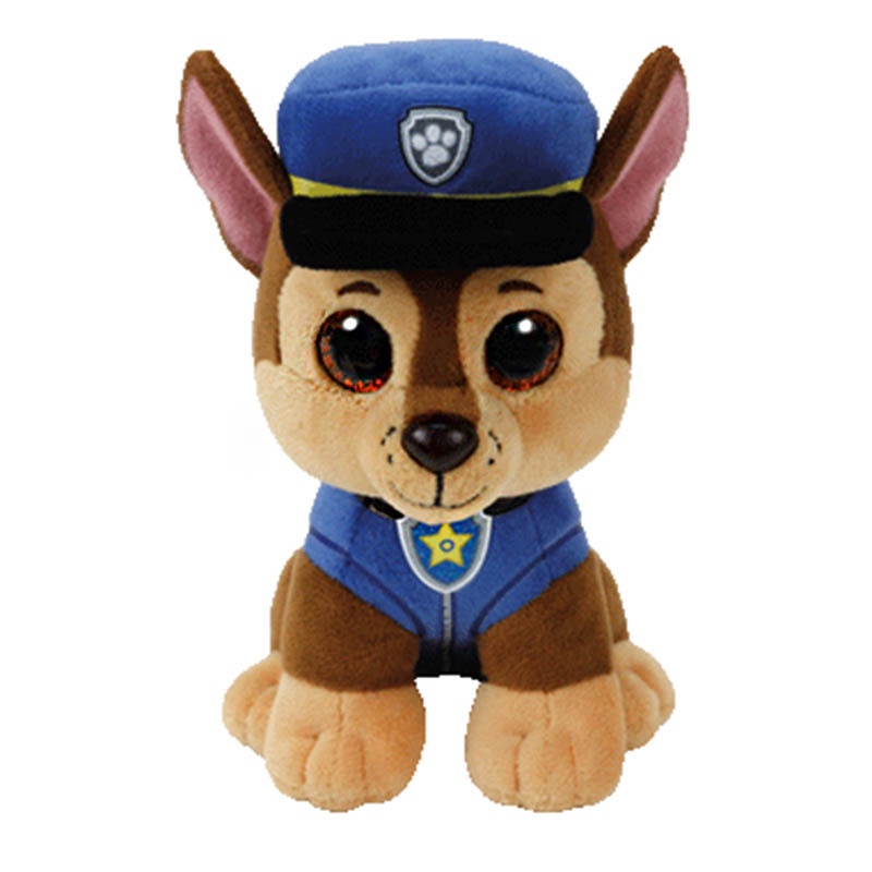 Mũ Beanie TY Beanie Boos Chase Mắt Lấp Lánh Nhồi Bông 15cm Làm Quà Sinh Nhật Cho Bé