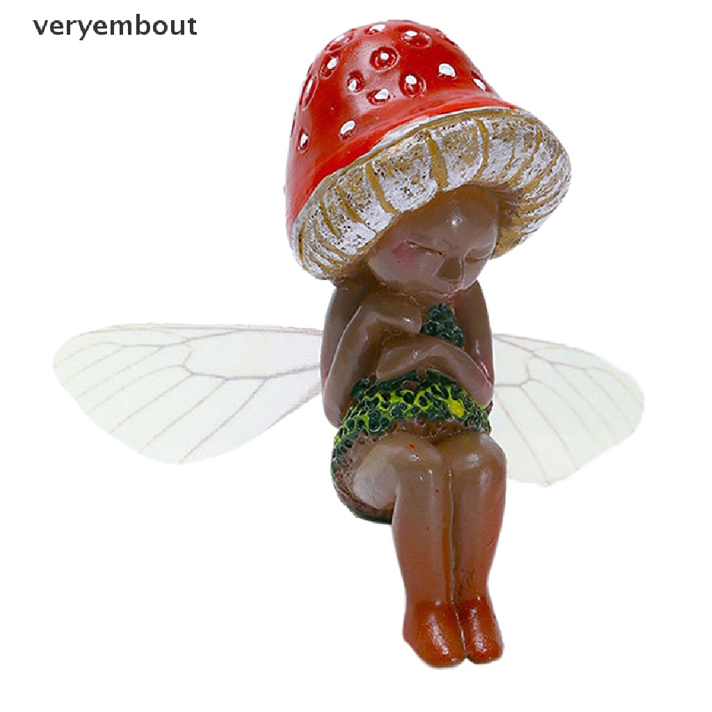 Đồ trang trí Cây Nấm Đang Ngủ Bằng Nhựa Resin Trang Trí Sân Vườn