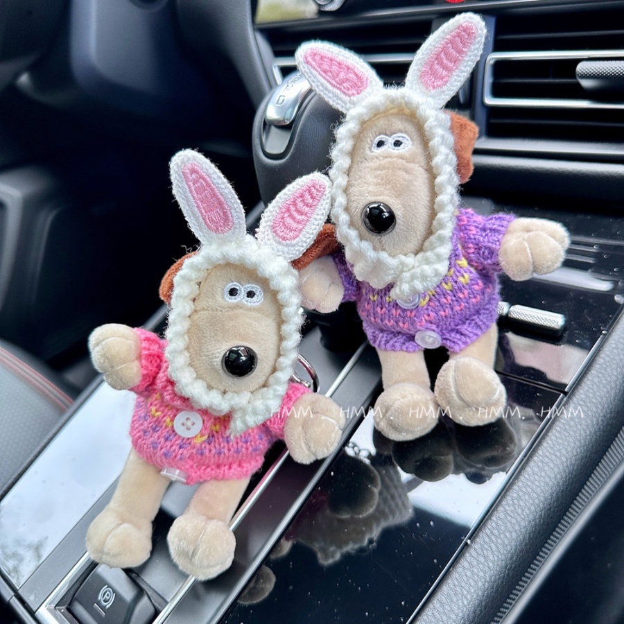 Móc Khóa Hình Cún Nhồi Bông Dễ Thương Phong Cách Hàn Quốc