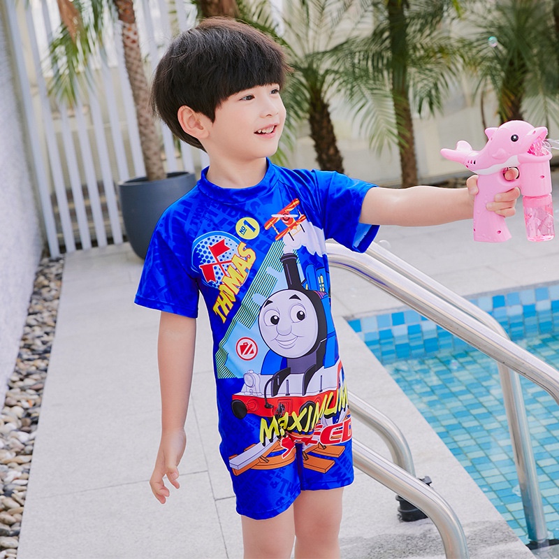 Bộ Đồ Bơi Một Mảnh In Hình Nhân Vật Kira Thomas Dễ Thương Cho Bé Trai