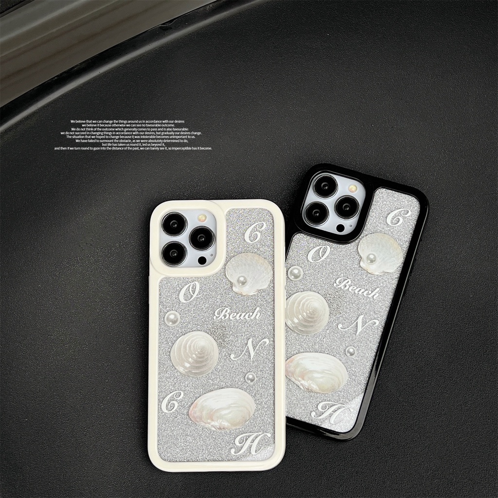 Ốp Điện Thoại Tpu Dẻo Trong Suốt Họa Tiết Biển Đơn Giản Chống Rơi Cho iphone 14 Pro Max 13 12 11