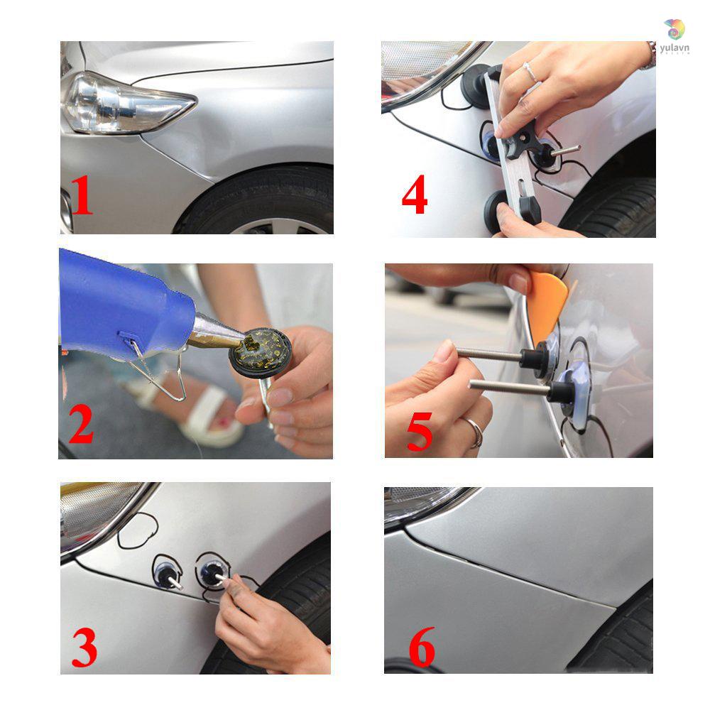 Bộ Dụng Cụ Phục Hồi Vết Lõm Thân Xe Tự Động Kèm 6 Đầu Kéo