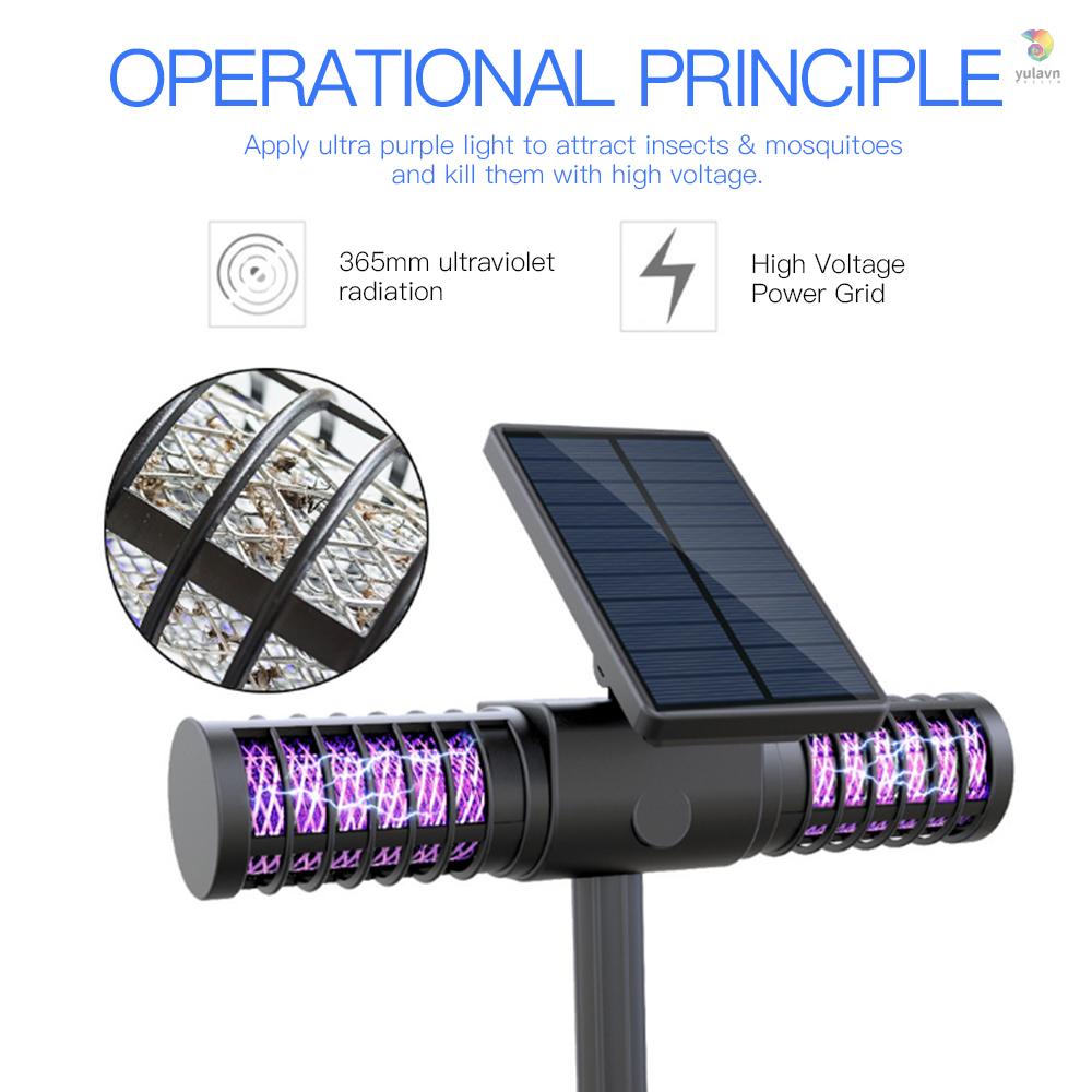 Đèn Điện Diệt Côn Trùng Chống Thấm Nước Sử Dụng Năng Lượng Mặt Trời Cổng USB Dùng Cho Sân Vườn / Lối Đi / Lối Đi