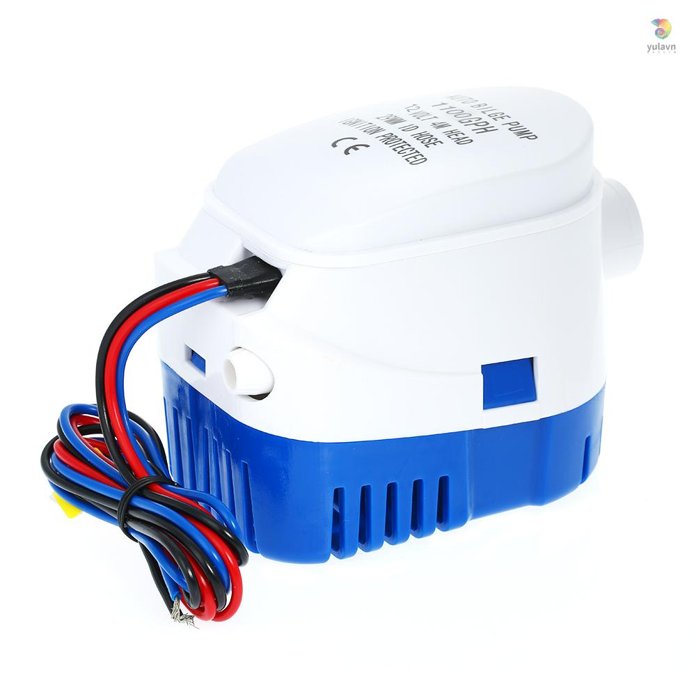 Máy Bơm Nước Tự Động 12v 1100gph 12v 1100gph Có Công Tắc Phao Nổi Cho Tàu Thuyền