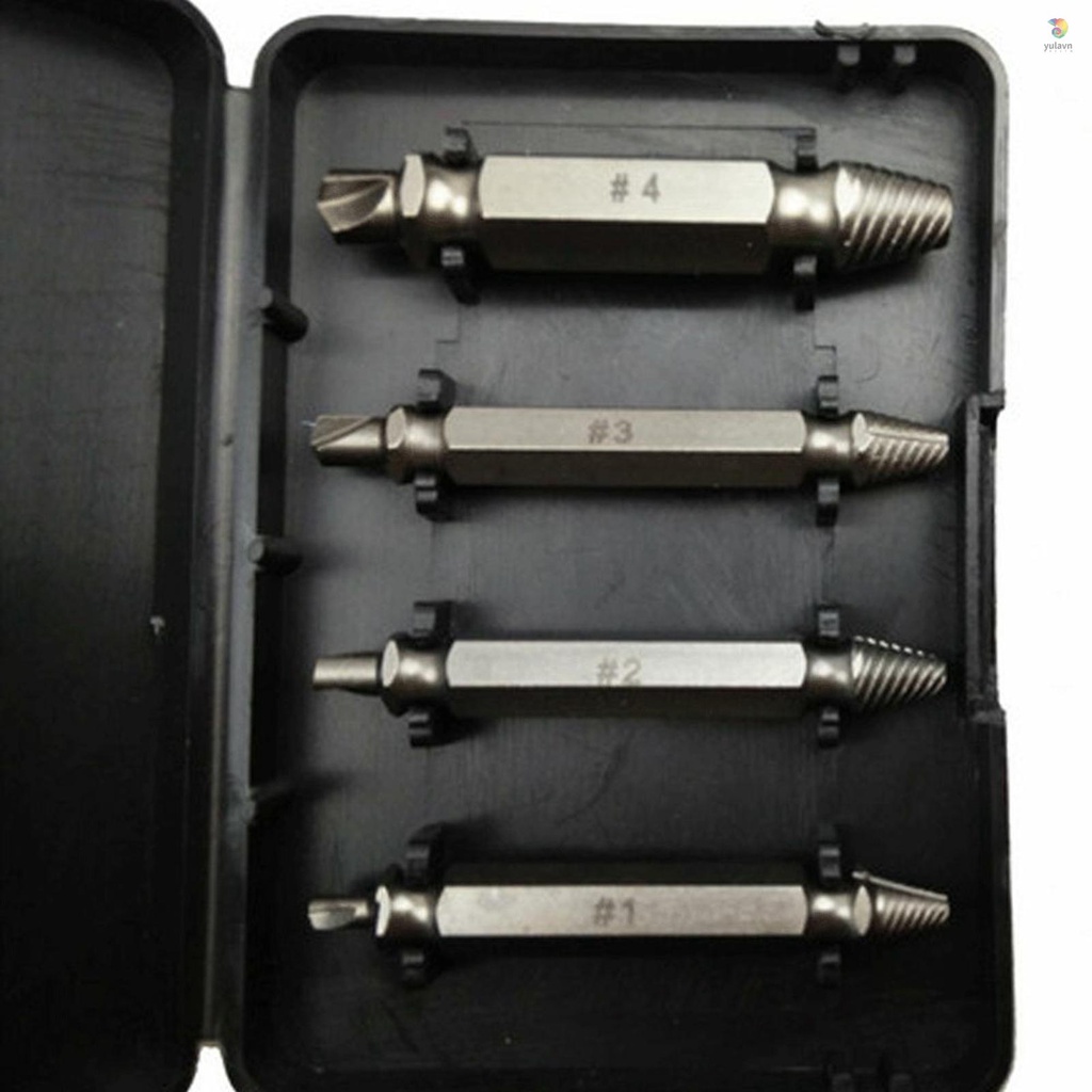 Bộ 4 Mũi Khoan Tháo Gỡ Ốc Vít Bị Hỏng