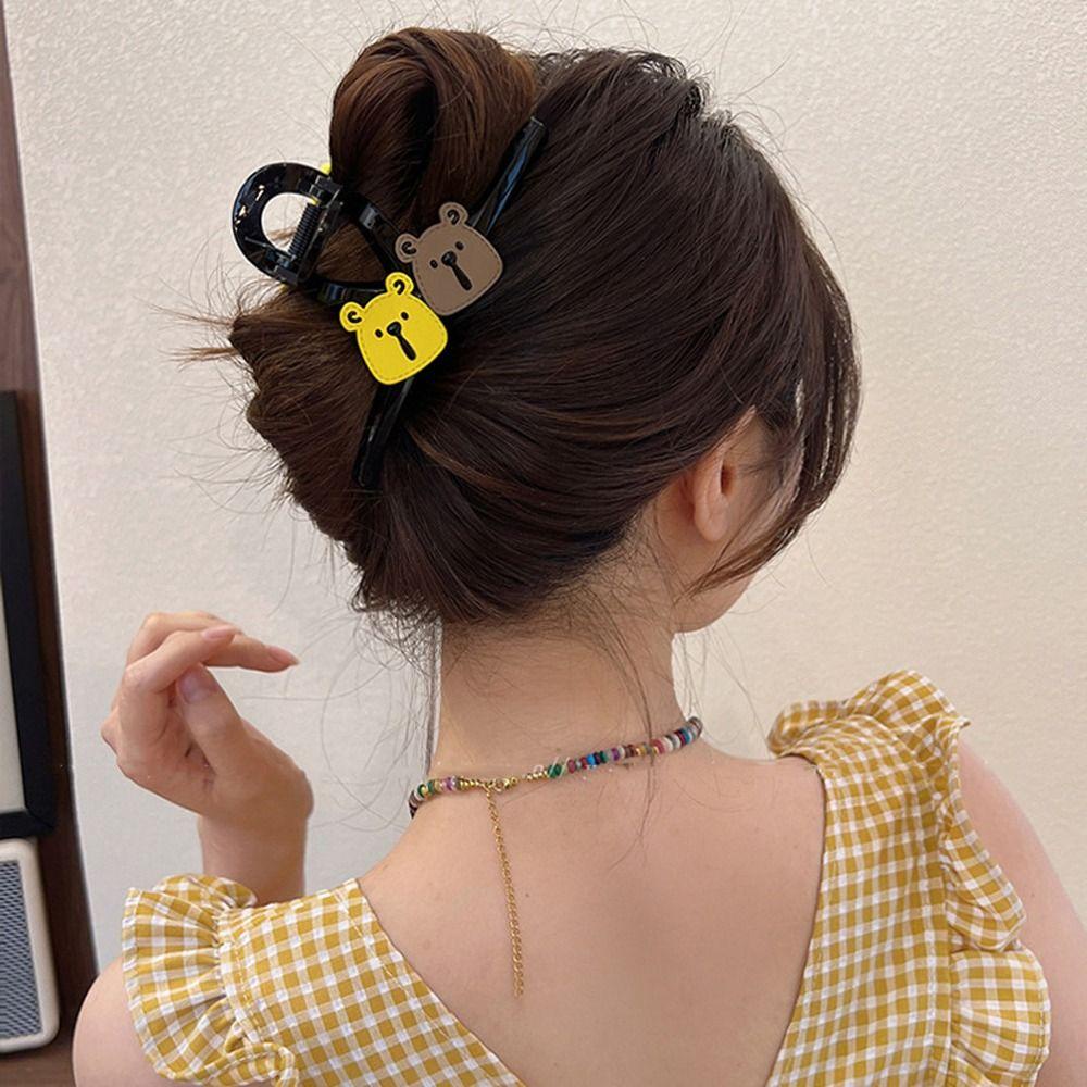 Kẹp Tóc Hình Móng Vuốt Gấu / Cua Dễ Thương Kiểu Hàn Quốc