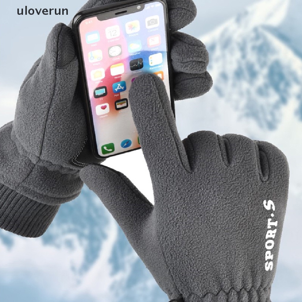 Đôi Găng Tay Silica Gel Nỉ Chống Trượt Có Thể Chạm Màn Hình Cảm Ứng Dành Cho Nam Nữ