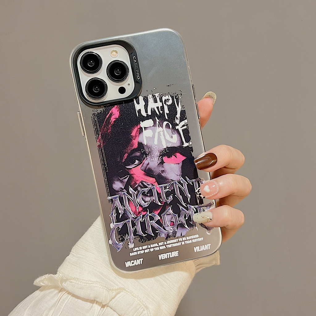 Ốp Điện Thoại TPU Mềm Họa Tiết Tranh Sơn Dầu graffiti Cho iphone 13 14 12 11 pro max