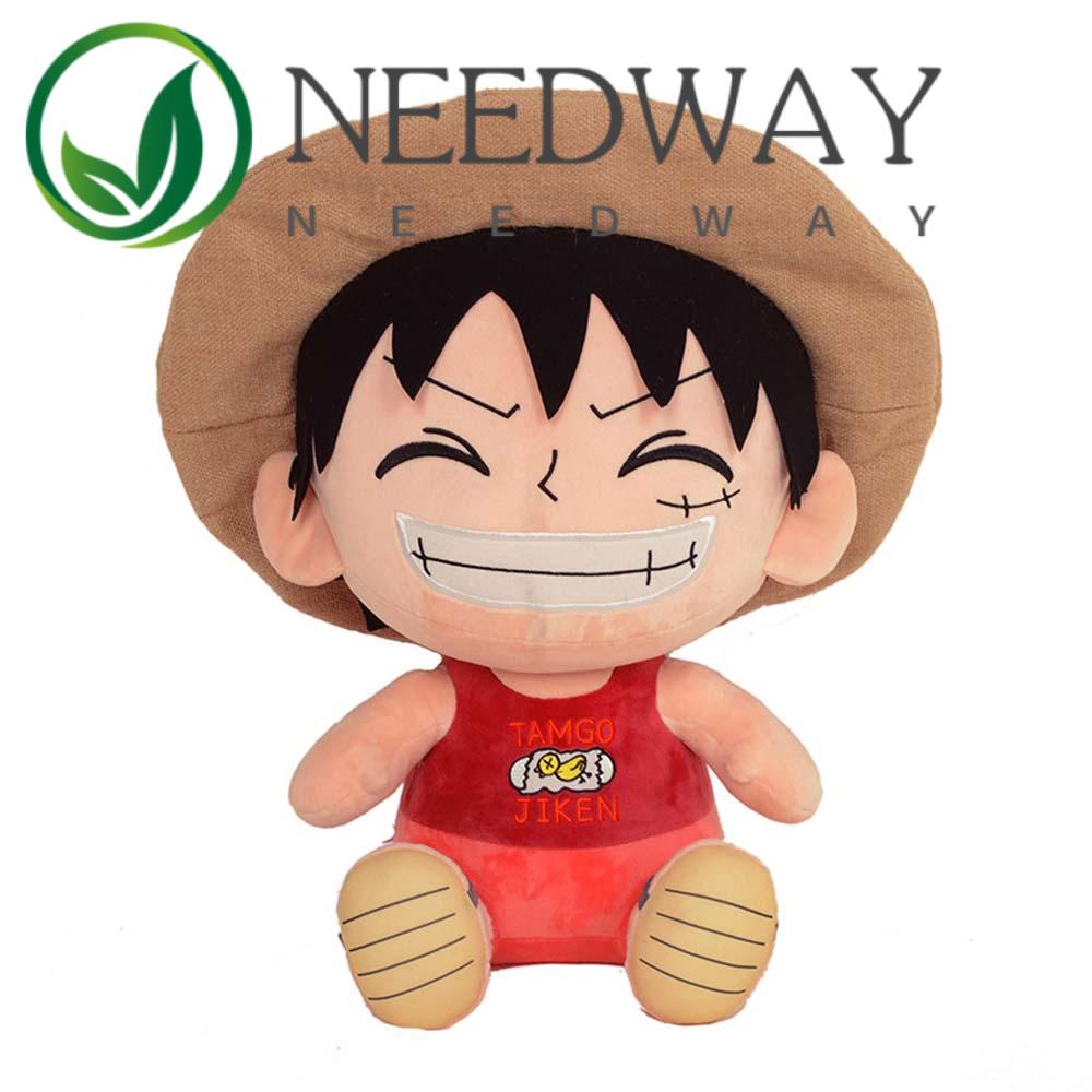 Thú Nhồi Bông Hình Monkey D Luffy 25cm Mềm Mại Đáng Yêu